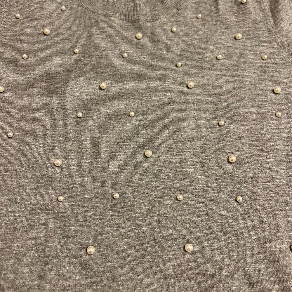 Pearl SWEATER with Pearl Embellishments XL - Picture 2 of 6